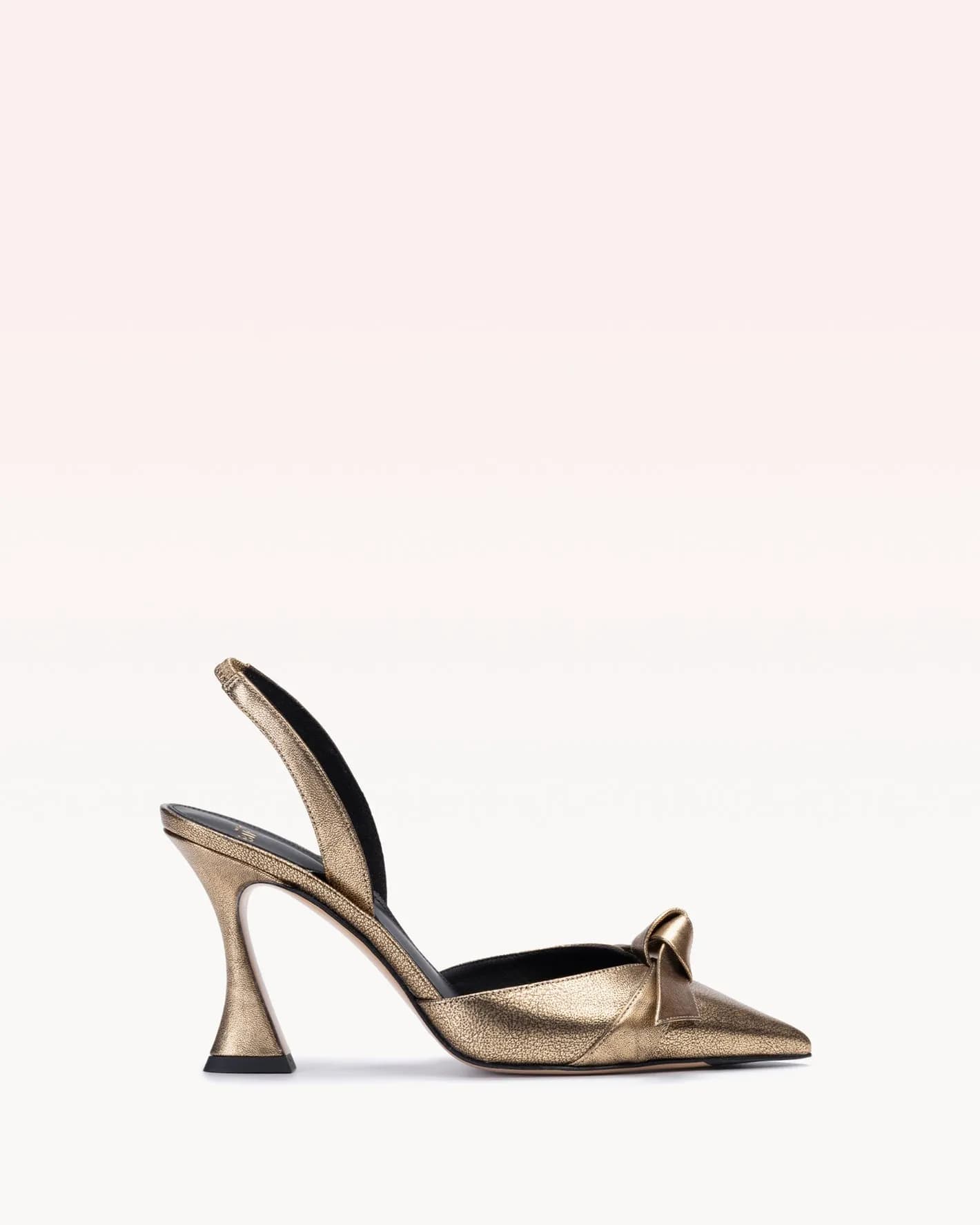 Champagne heel with bow detail